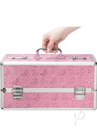 Lockable Vibrator Case Large Pnk