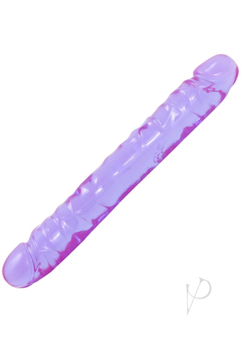 Crystal Jellies Jr Dbl Dong Purple 12