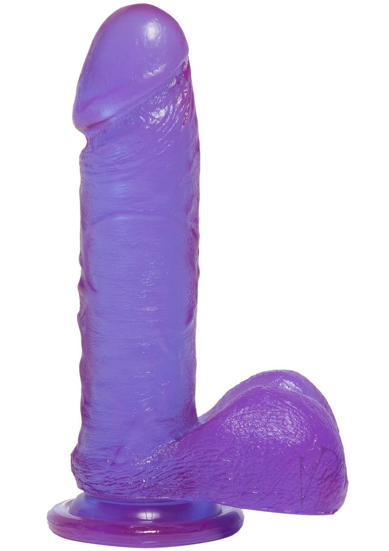 Crystal Jellies Ballsy Cock 7 Purple