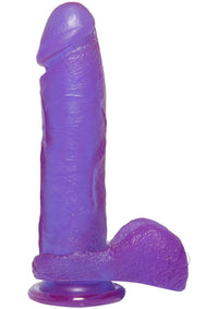 Crystal Jellies Ballsy Cock 8 Purple
