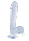 Basix 7.5 Dong Thick W/suction Clear