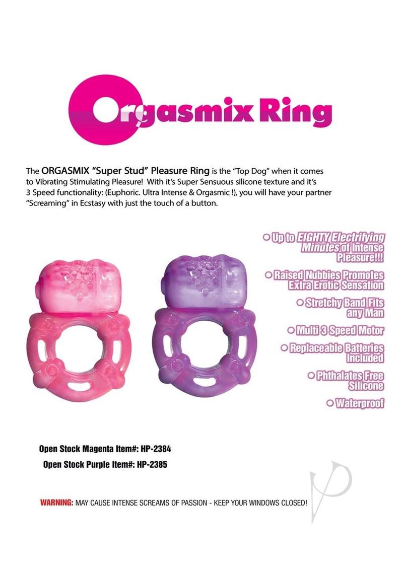Stud Orgasmix Ring Purple