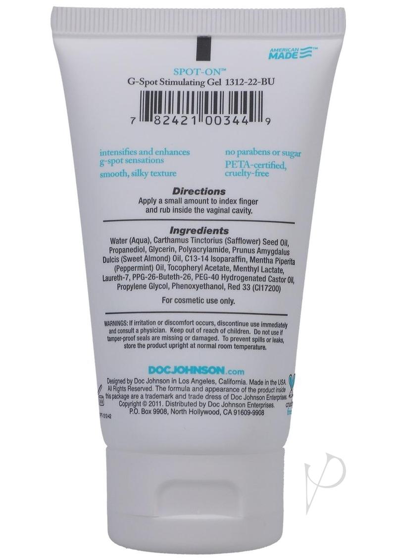 Spot On G Spot Stimulating Gel - 2oz