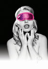 Sandm Satin Blindfold - Hot Pink