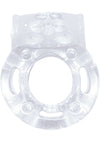 Macho Crystal Vibrating Cockring Clear