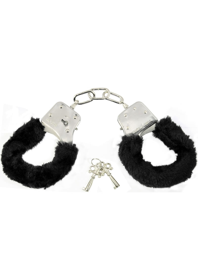 Sandm Furry Handcuffs Black