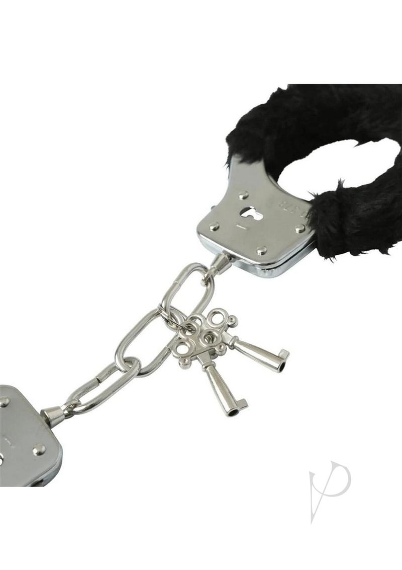 Sandm Furry Handcuffs Black