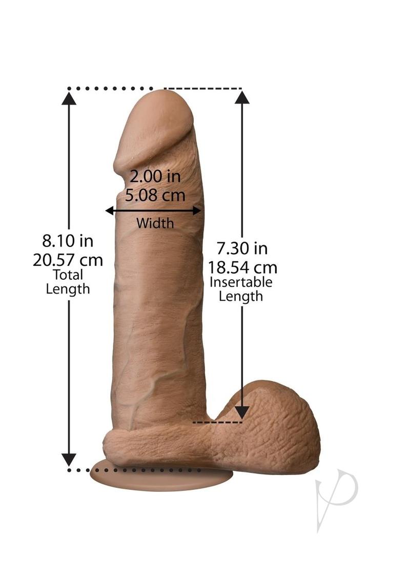 The Realistic Cock Ur3 W/balls 8 Carmel