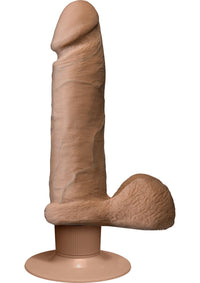 The Vibro Realistic Cock 6 Brown