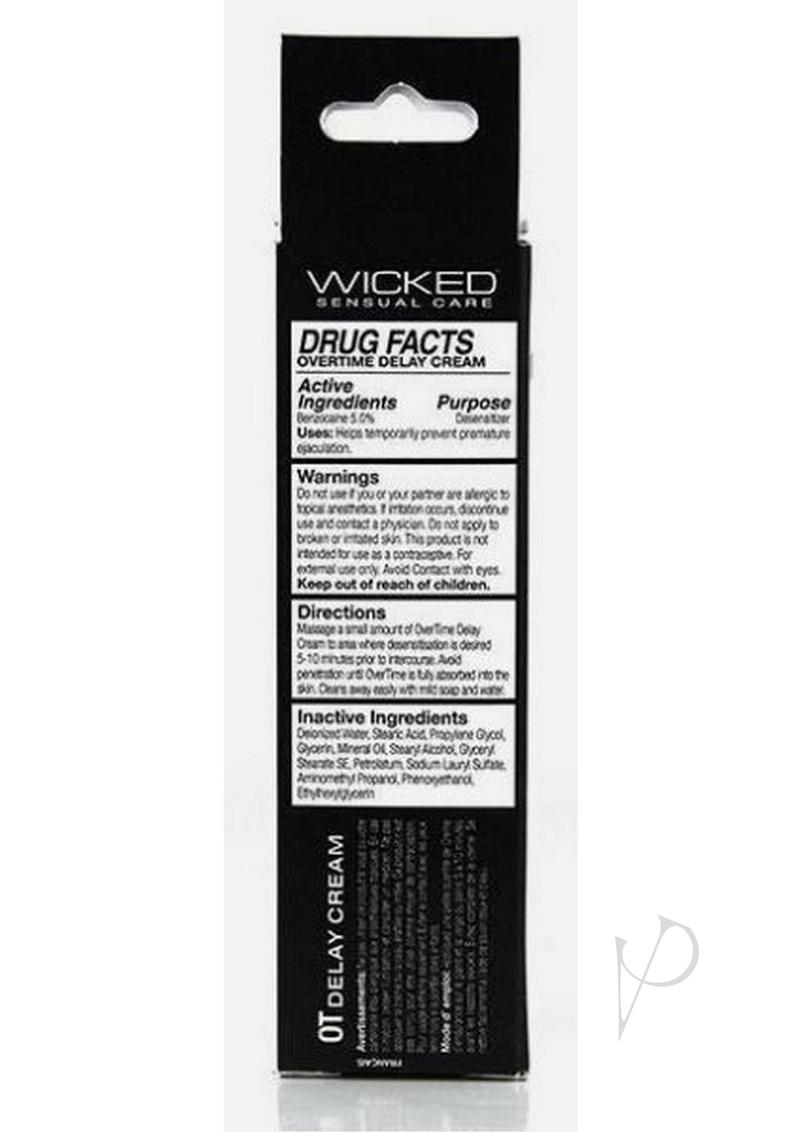 Wicked Overtime Delay Cream For Men 1oz