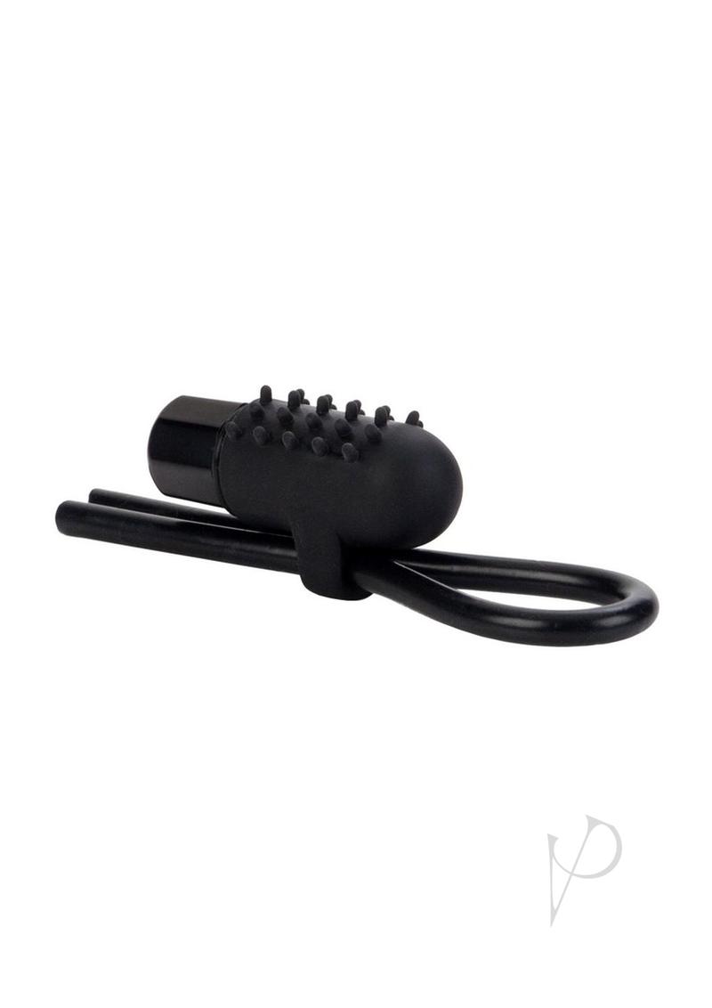 Vibrating Silicone Stud Lasso Blac(disc)