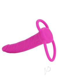 Silicone Love Ride Dual Penetrator Pink