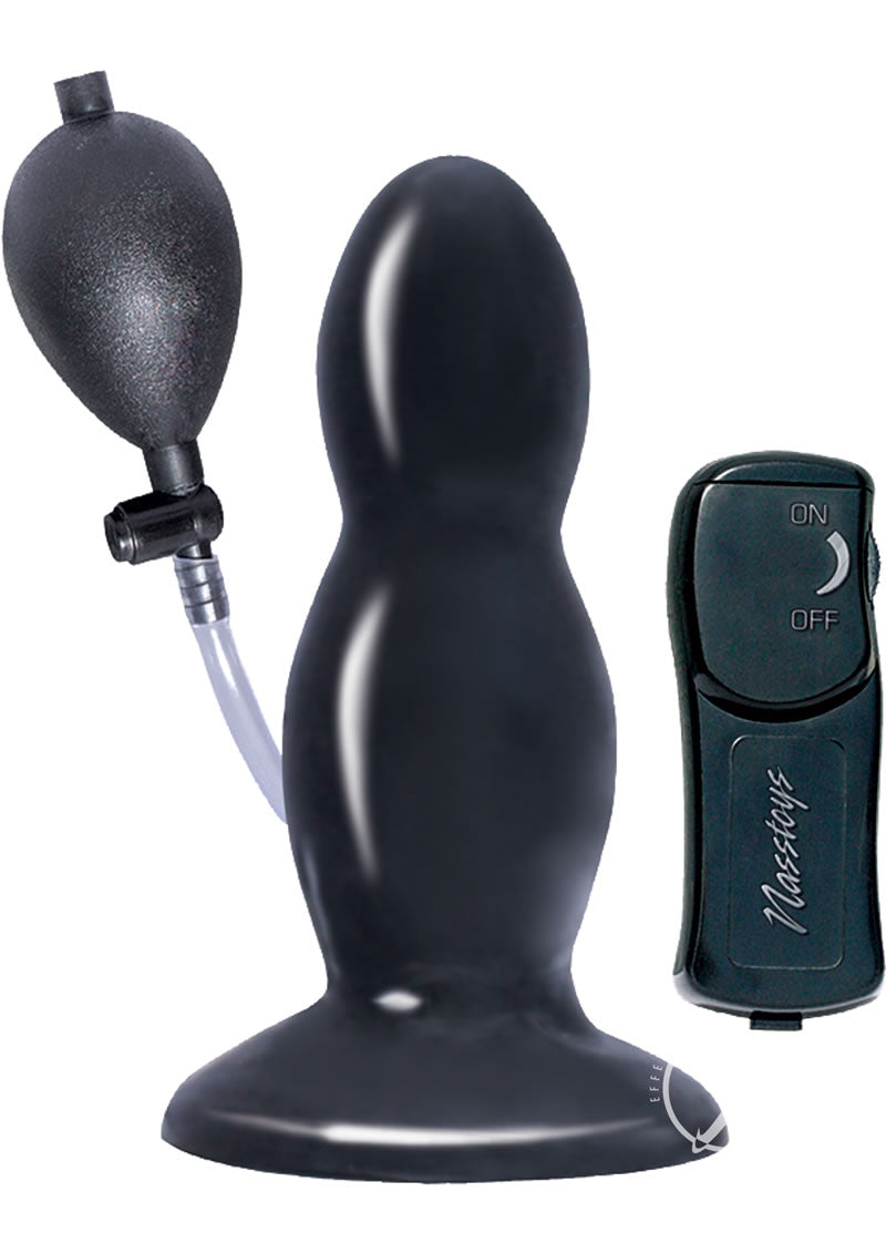 Ram Inflatable Vibe Butt Plug Blac(disc)