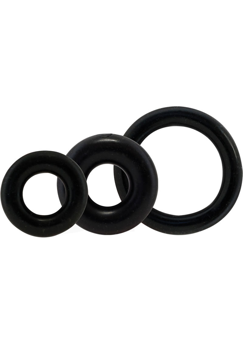 Ringo X3 Cockrings Black 6/bx