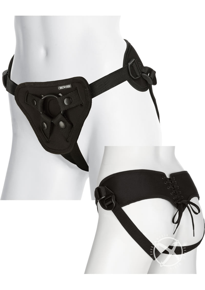 Vac U Lock Platinum Corset Harness Black