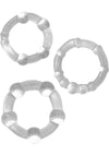 Ram Beaded Cockring Clear