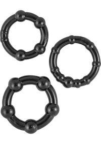 Ram Beaded Cockring Black