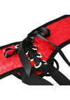 Red Lace Corsette Strap On