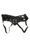 Plus Size Pvc Corsette Strap On Black