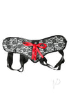 Plus Size Lace Corsette Strap On Grey