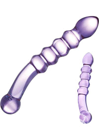 Purple Rain Ribbed Dildo