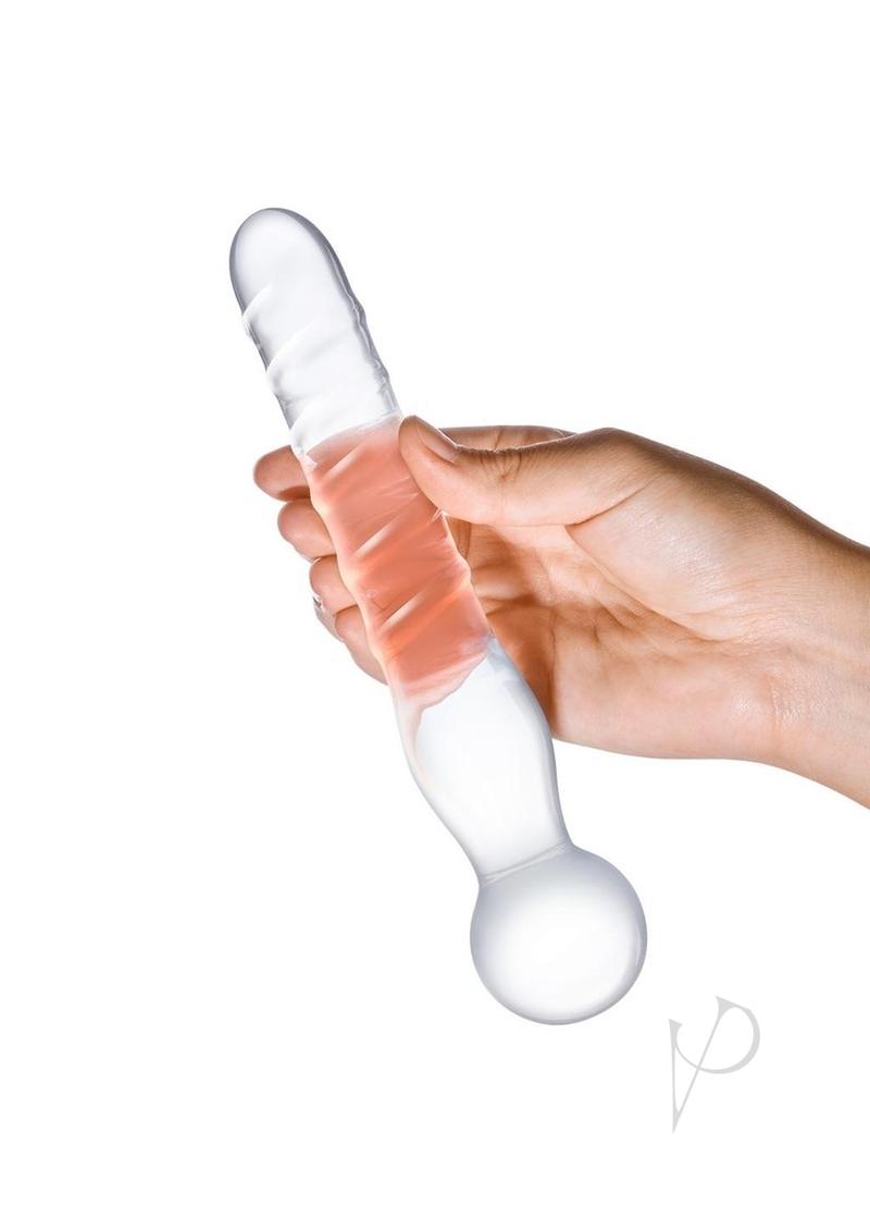 Joystick Clear Glass Dildo