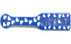 3D Printed Spanking Paddle LICK IT Blue and Glow in the Dark