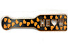 3D Printed Spanking Paddle MEOW Black and Orange