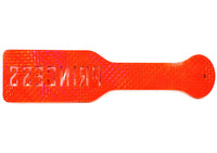 3D Printed Spanking Paddle Red and Glow in the Dark