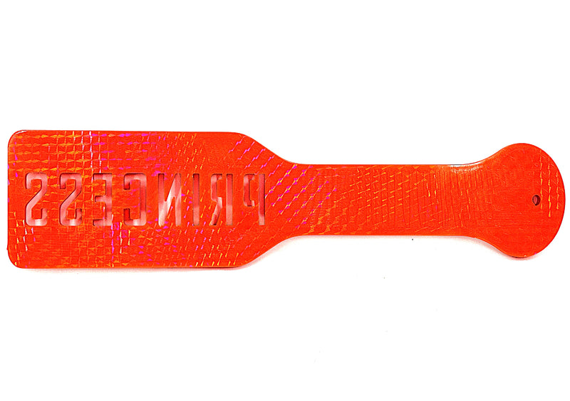 3D Printed Spanking Paddle Red and Glow in the Dark