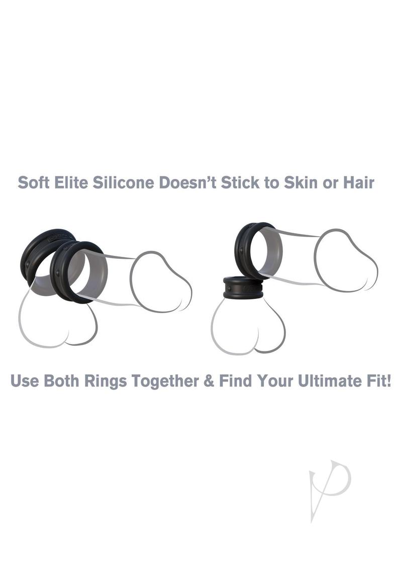 Fcr Max Width Silicone Rings Black