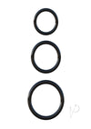 Fcr Silicone 3 Rings Stamina Set Black