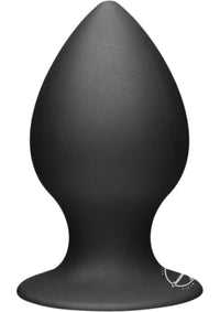 Tof Medium Silicone Anal Plug Black