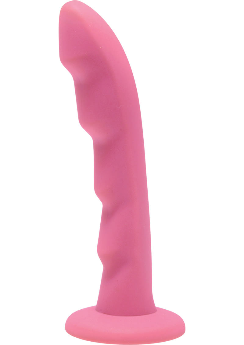 Strap U Ripples Silicone Dildo Pink