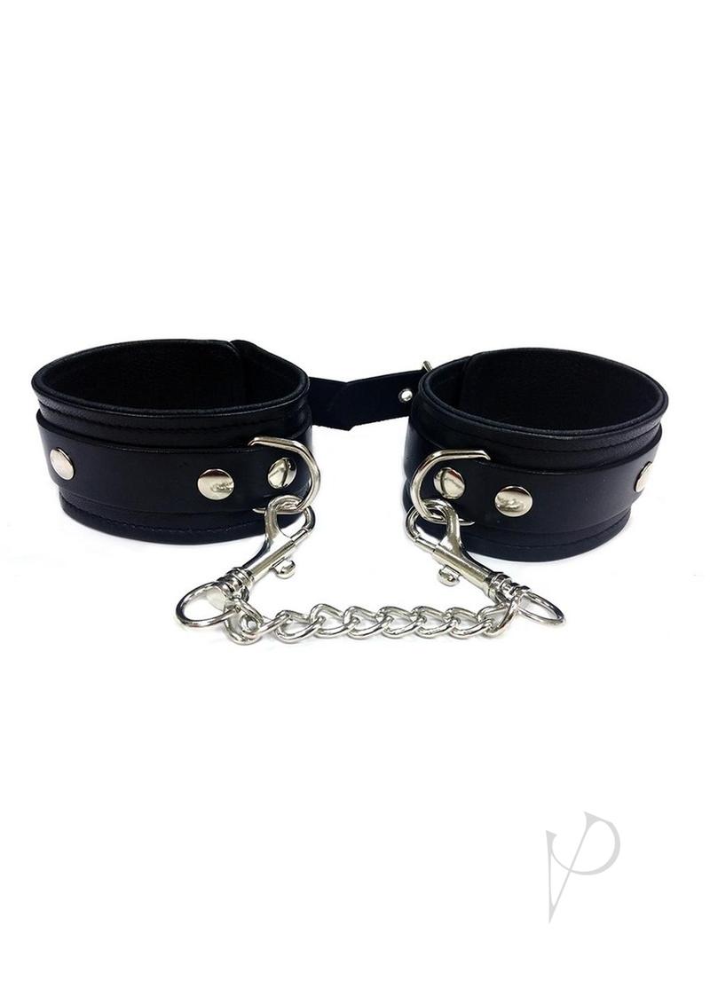 Rouge Plain Wrist Cuffs Black