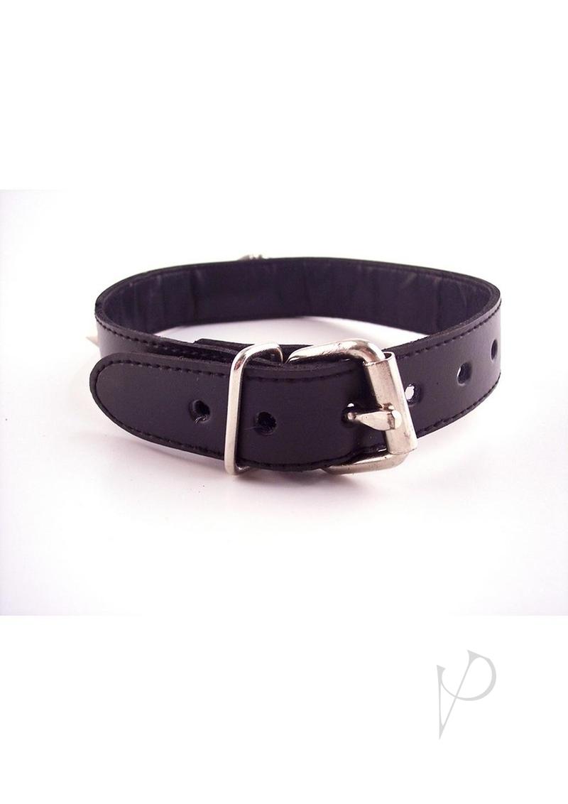 Rouge O Ring Studded Collar Black