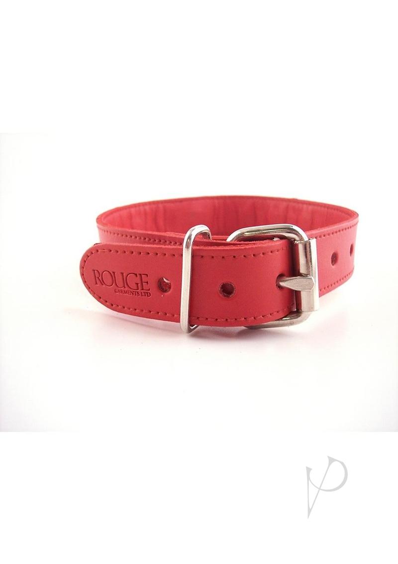 Rouge O Ring Studded Collar Red