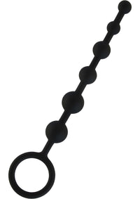 Hustler Anal Beads 6 Ball Blk Sili(disc)