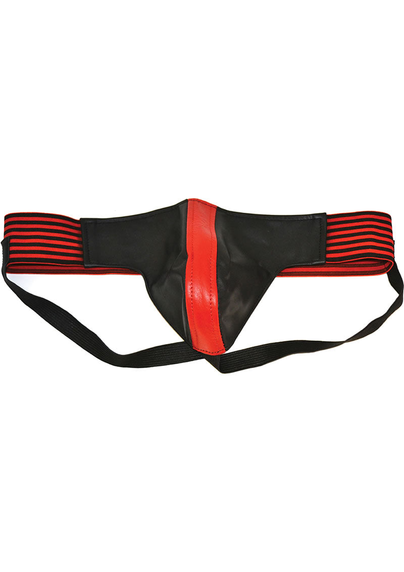 Rouge Jock Stripe Waist Band Blk/red Md