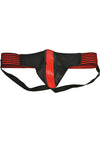 Rouge Jock Stripe Waist Band Blk/red Lg