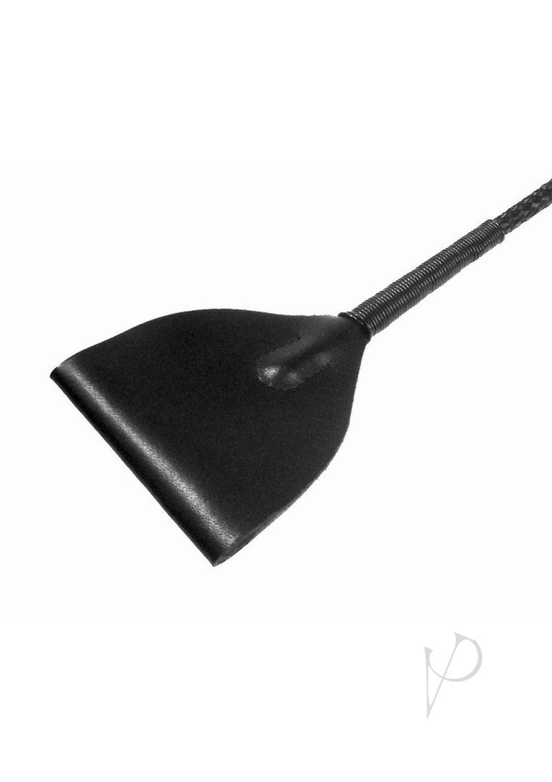 Ms Mare Black Leather Riding Crop