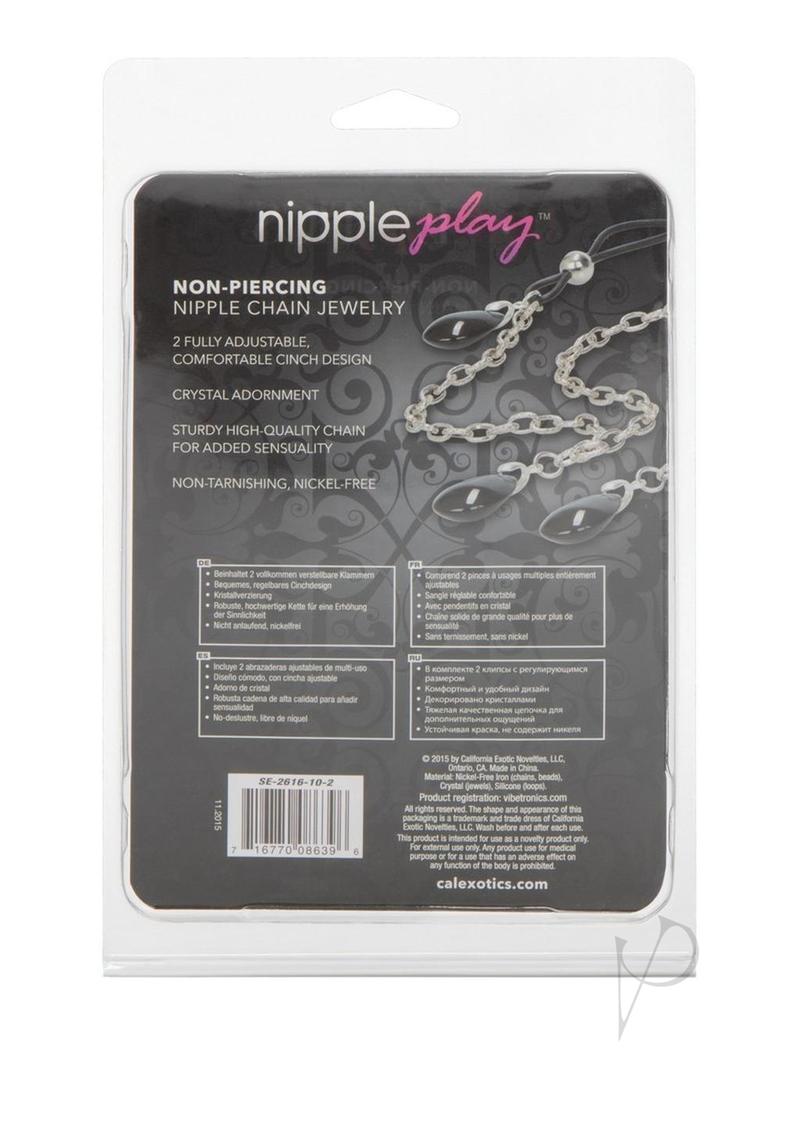 Nipple Play Non Pierce Nip Chain Onyx