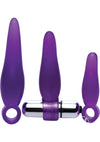 Frisky 3pc Finger Rimmer W/bullet Purple