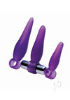 Frisky 3pc Finger Rimmer W/bullet Purple