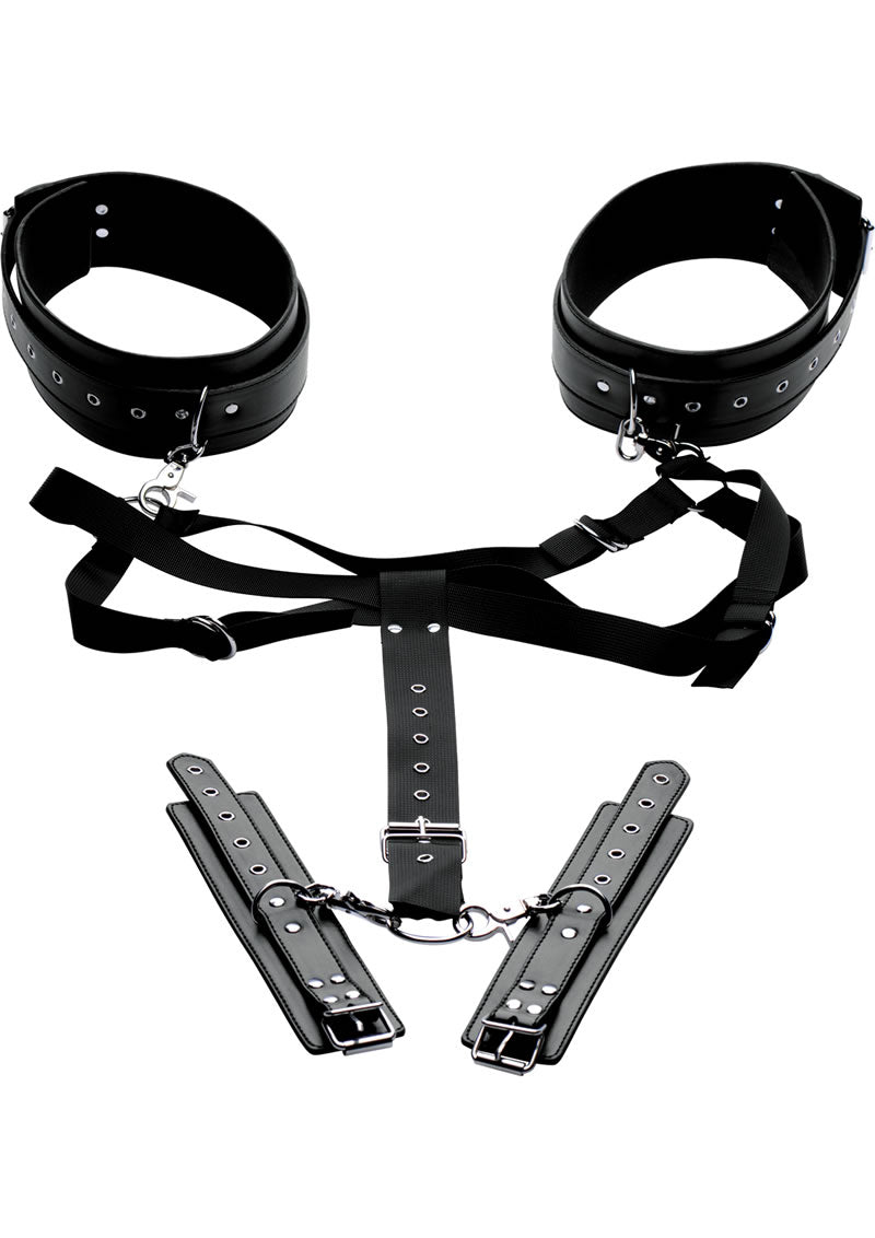 Acquire Easy Access Thigh Harness with Wrist Cuffs