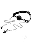 Strict Silicone Ball Gag/nipple Clamps