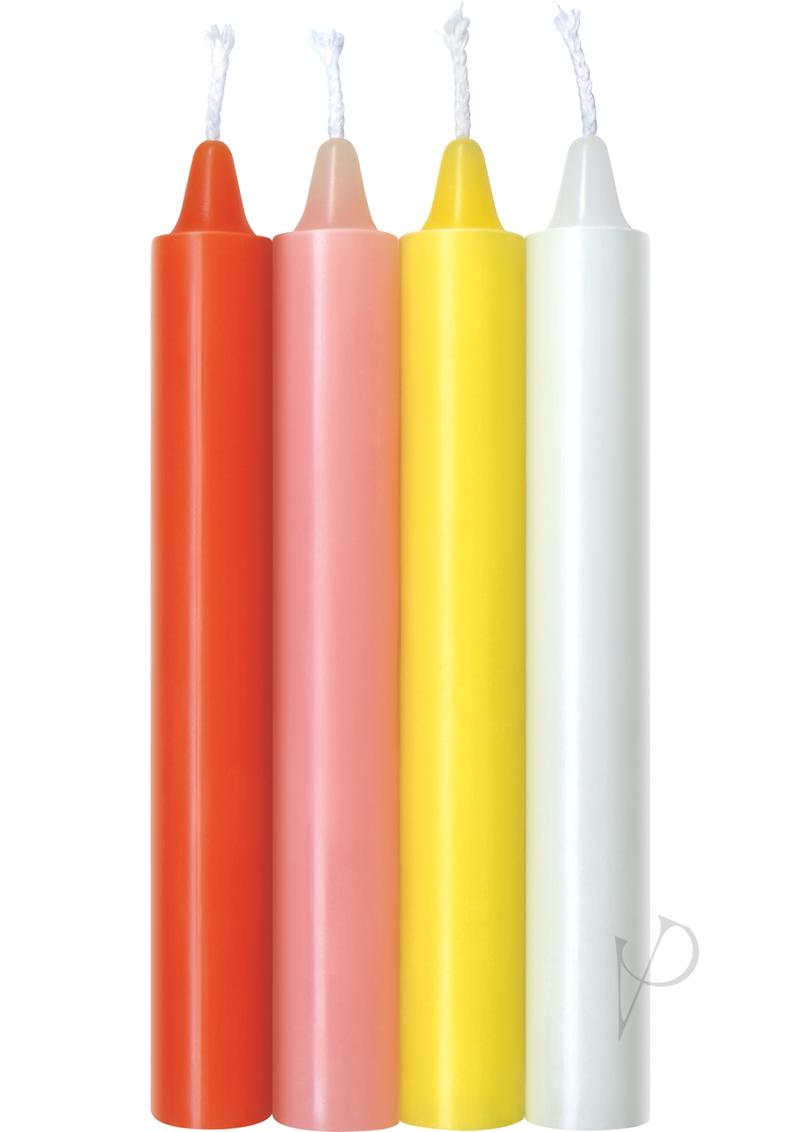 Warm Drip Candles Pastel 4pk