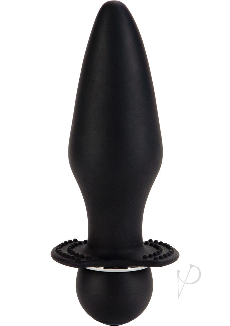 Vibrating Silicone Booty Rider Black