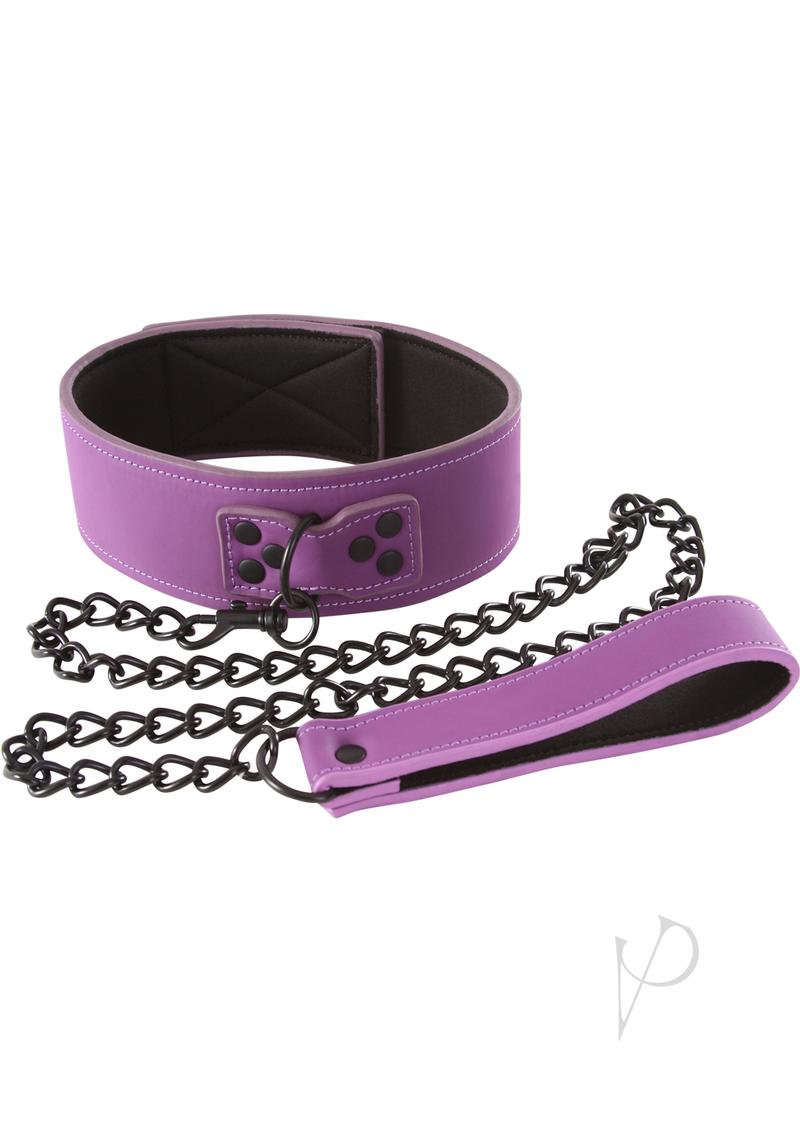 Lust Bondage Collar Purple