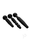 Ms Dark Rods 3 Pc Silicone Penis Plug